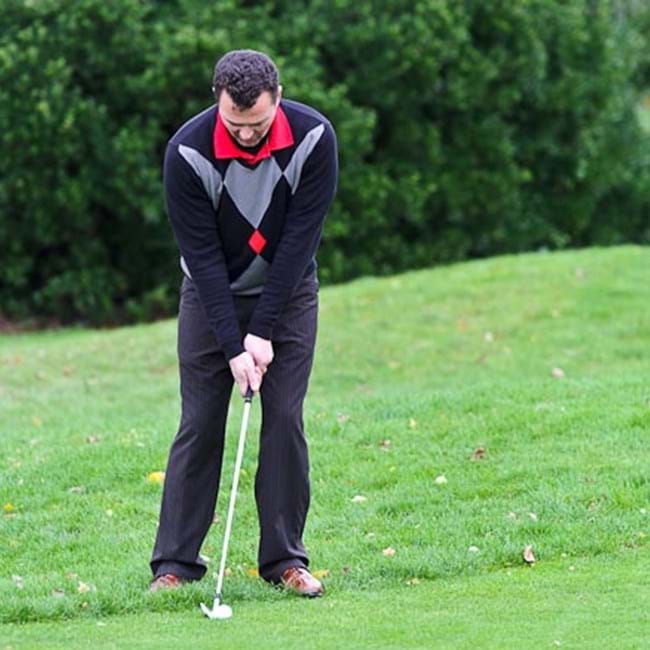 Set Up - Keep hands slightly forward and weight favouring front leg